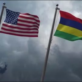 Videohive United States and Mauritius flag 35261069