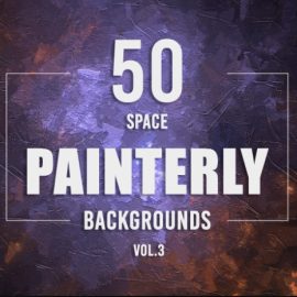 ARTSTATION – 50 PAINTERLY SPACE BACKGROUNDS – VOL. 3 BY ELDAMAR STUDIO (Premium)