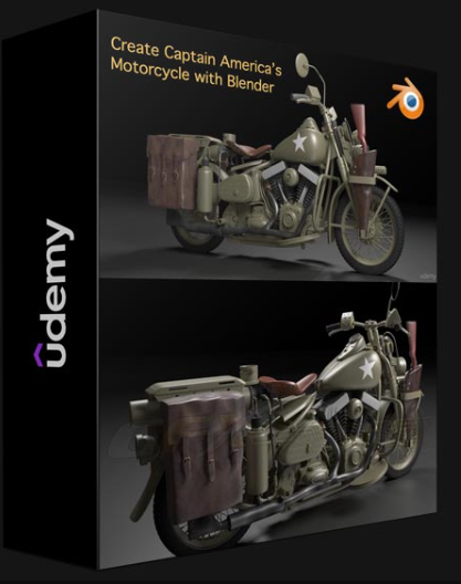 UDEMY – CREATE CAPTAIN AMERICA’S MOTORCYCLE WITH BLENDER