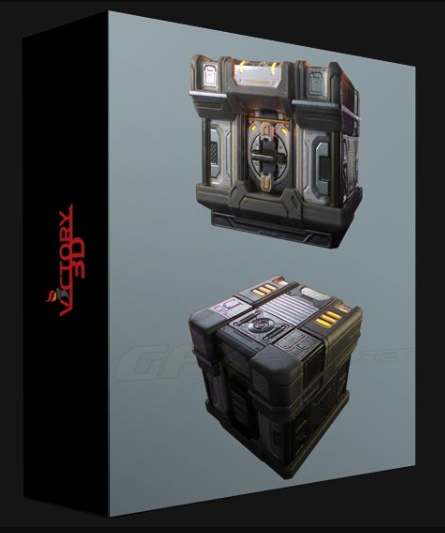 VICTORY3D – GAME ASSET CREATION MODELING & TEXTURING A FUTURISTIC CRATE