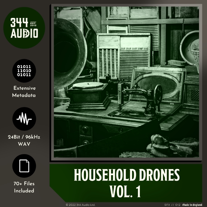 344 Audio Household Drones [WAV]