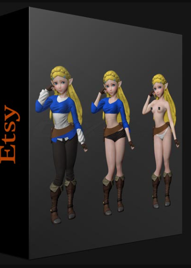 ETSY – SEXY PRINCESS 3D PACK STL FILES