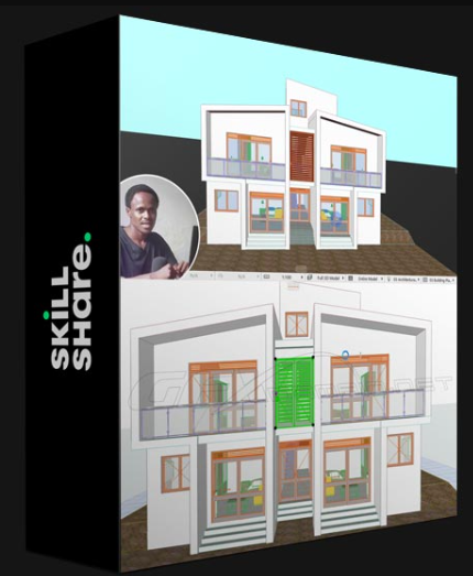 SKILLSHARE – MAKE YOUR FIRST STORIED BUILDING!! ARCHICAD FOR BEGINNERS