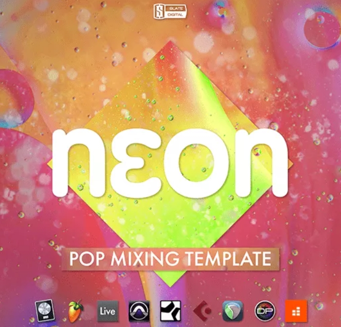 Slate Academy Neon Pop Mix Template [DAW Templates]
