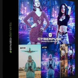 ENVATO – CYBERPUNK PHOTOSHOP EFFECTS (Premium)