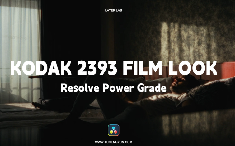 KODAK 2393 FILM LOOK Resolve PowerGrade (Halation and grain)