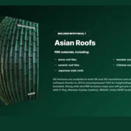 CGAXIS – Physical 7 PBR Asian Roofs Collection (Premium)