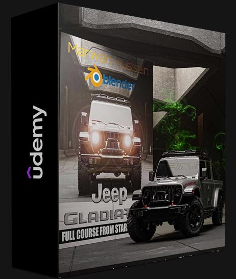 UDEMY – BLENDER: CREATING JEEP GLADIATOR RUBICON FROM A TO Z