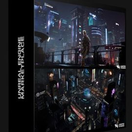 UNREAL ENGINE MARKETPLACE – CYBERPUNK GIGAPACK ( MODULAR ENVIRONMENT/ CHARACTERS/ VEHICLES/ WEAPONS ) (Premium)