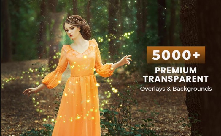 inkydeals 5000+ Premium Transparent Overlays & Backgrounds
