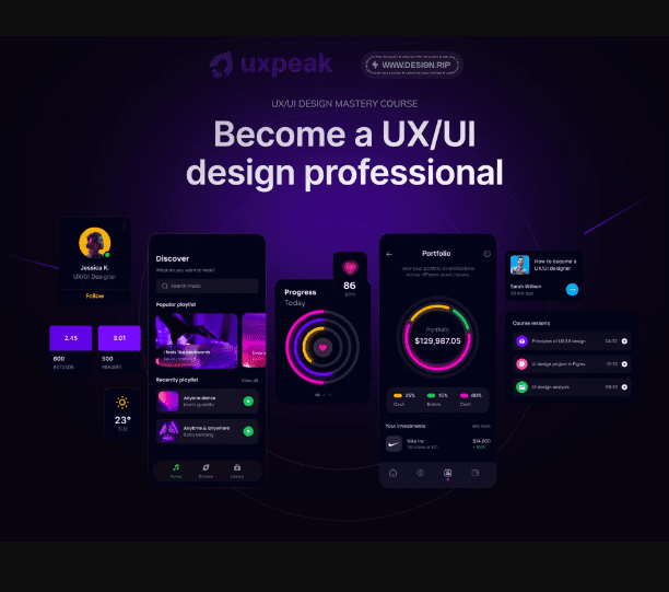 Uxpeak – UX UI Design Mastery Course