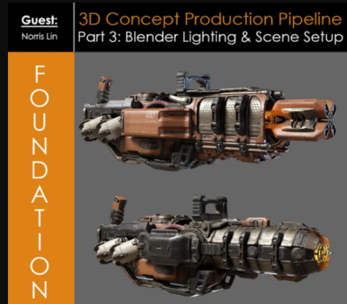 Foundation Patreon – 3D Concept Production Pipeline Part 3