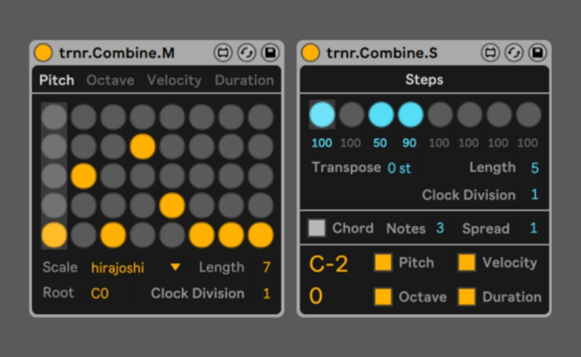 Ternar Music Technology Combine Sequencer [Max for Live]